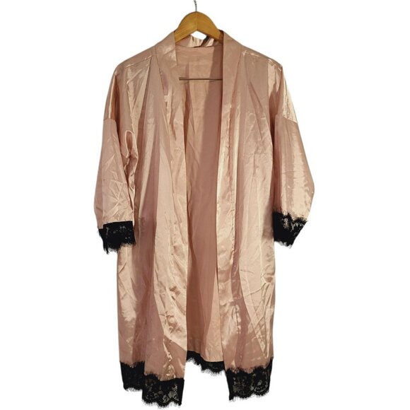 Light Pink Robe Womens Size M Goth Whimsigoth Feminine Coquette - Picture 7 of 7